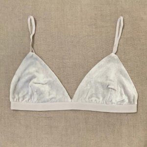 BNWT Baserange Mississippi Bra in grey velvet
